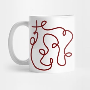 Red line artwork Mug